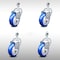 Service Caster 4 Inch SS Blue Polyurethane Wheel Swivel 1/2 Inch Threaded Stem Caster Set SCC SCC-SSTS20S414-PPUB-BLUE-121315-4 - alternate 1